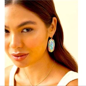 Kendra Scott Elle Earrings Gold Pastel Mix